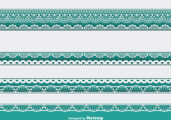 Lace trims set - vector gratuit #337127